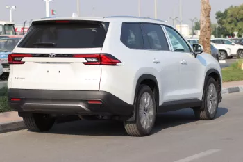 Toyota Grand Highlander 2.4L Limited Hybrid 2024 Model Year White Color