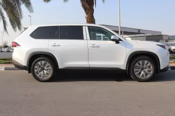 Toyota Grand Highlander 2.4L Limited Hybrid 2024 Model Year White Color