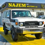 Toyota Land Cruiser LC 76 5 DOORS V8 DSL 2024 Model Year White Color - Thumbnail 3