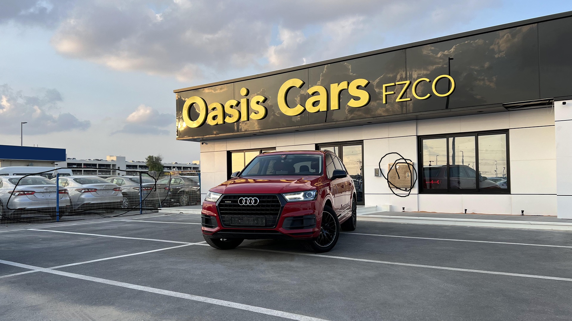 Oasis cars Dubai dealership logo