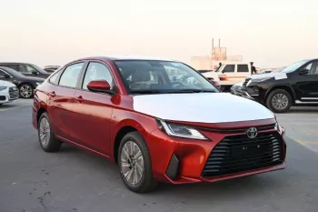 TOYOTA YARIS Y+ 1.3L PETROL CVT 2024 MODEL YEAR RED COLOR