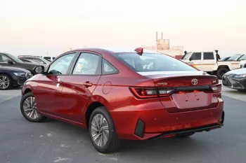 TOYOTA YARIS Y+ 1.3L PETROL CVT 2024 MODEL YEAR RED COLOR
