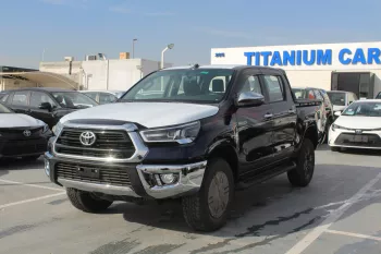 TOYOTA HILUX SRS 2.7L PETROL 2023 MODEL YEAR BLUE INSIDE BLACK