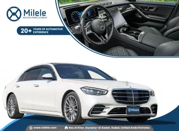 Mercedes-Benz S Class S500 2021 Model Year LWB 4Matic Diamond White color