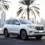Toyota Prado GXR V4 2022 Model Year White Color - Thumbnail 2