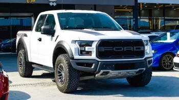 Ford F-150 Raptor Twin Turbo 2019 Model Year White Color