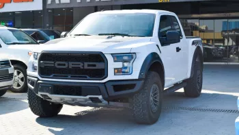 Ford F-150 Raptor Twin Turbo 2019 Model Year White Color