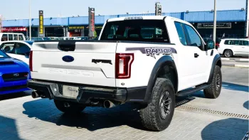Ford F-150 Raptor Twin Turbo 2019 Model Year White Color