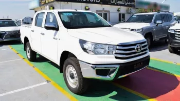 Toyota Hilux 2.4 Diesel Engine 2023 Model Year Basic Option White Exterior Black Interior