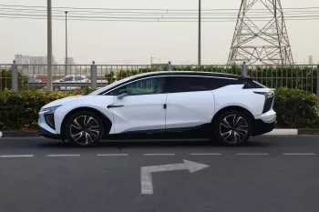 HIPHI X Chuangyuan 2023 Model Year SUV EV White inside Black