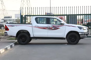 Toyota Hilux 2023 Model Year 4x4 DC 2.8 D MT SR5 White inside Maroon