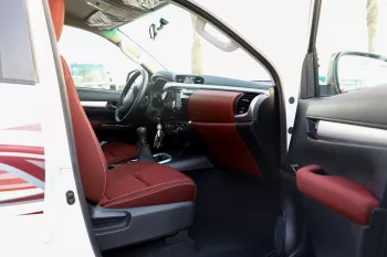 Toyota Hilux 2023 Model Year 4x4 DC 2.8 D MT SR5 White inside Maroon