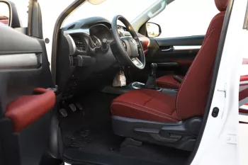 Toyota Hilux 2023 Model Year 4x4 DC 2.8 D MT SR5 White inside Maroon