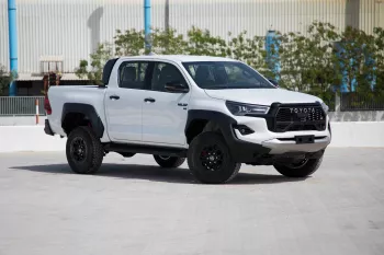 2024 Toyota Hilux 4.0 GR-Sport Automatic - White Pearl inside Black