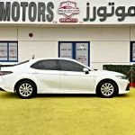 Toyota Camry 2021 Model Year GCC Specs White Color Exterior - Thumbnail 4