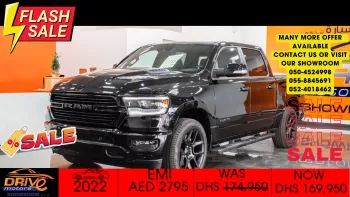 2022 Dodge Ram 1500 Sport Canadian Specifications AED2795/Month with Warranty