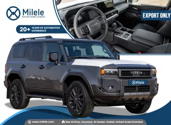 TOYOTA PRADO 250 WX+ 2.4L PETROL 2024 MODEL YEAR NEW SHAPE GREY COLOR