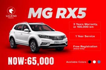 MG RX5 2.0 AWD Luxury 2023 Model Year Black inside Black & Red