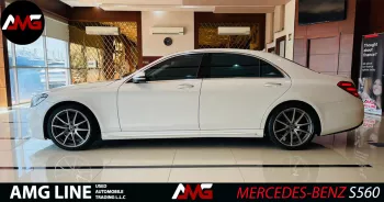 Mercedes-Benz S Class S560L AMG Line 2019 Model Year White Color