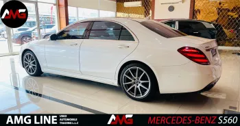Mercedes-Benz S Class S560L AMG Line 2019 Model Year White Color