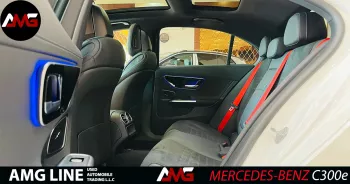 MERCEDES-BENZ C CLASS C300e 2023 MODEL YEAR WHITE COLOR EXTERIOR