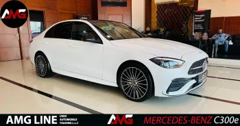 MERCEDES-BENZ C CLASS C300e 2023 MODEL YEAR WHITE COLOR EXTERIOR
