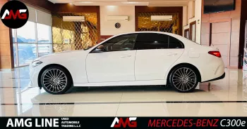 MERCEDES-BENZ C CLASS C300e 2023 MODEL YEAR WHITE COLOR EXTERIOR