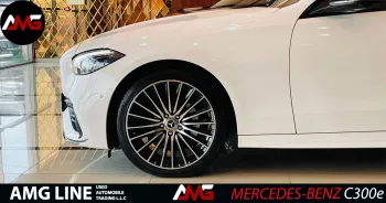MERCEDES-BENZ C CLASS C300e 2023 MODEL YEAR WHITE COLOR EXTERIOR