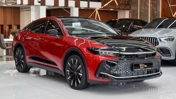 TOYOTA CROWN HYBRID AL FUTTAIM WARRANTY 2023 MODEL YEAR RED COLOR