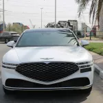 Hyundai Genesis G90 3.5L Twin Turbo AWD 2023 Model Year White Color - Thumbnail 2
