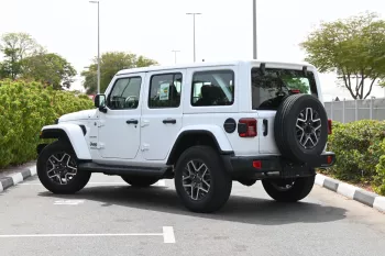 Jeep Wrangler Unlimited Sahara 2.0L 4WD 2024 Model Year White Color