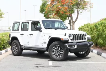 Jeep Wrangler Unlimited Sahara 2.0L 4WD 2024 Model Year White Color