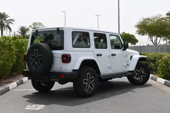 Jeep Wrangler Unlimited Sahara 2.0L 4WD 2024 Model Year White Color