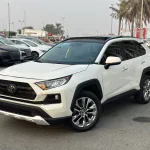 TOYOTA RAV4 LIMITED 360 CAMERA 2.5L HYBRID V4 2019 MODEL YEAR WHITE - Thumbnail 1