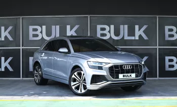 Audi Q8 2019 Model Year S-Line 55 TFSI GCC Specs Panoramic Roof Silver Color