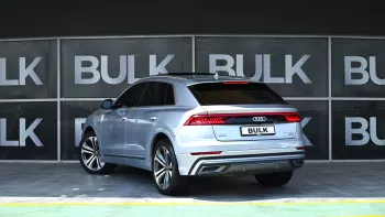 Audi Q8 2019 Model Year S-Line 55 TFSI GCC Specs Panoramic Roof Silver Color