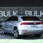 Audi Q8 2019 Model Year S-Line 55 TFSI GCC Specs Panoramic Roof Silver Color - Thumbnail 6