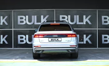 Audi Q8 2019 Model Year S-Line 55 TFSI GCC Specs Panoramic Roof Silver Color