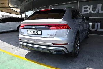 Audi Q8 2019 Model Year S-Line 55 TFSI GCC Specs Panoramic Roof Silver Color