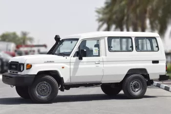 Toyota Land Cruiser Hard Top 4.5L Diesel V8 M/T 2024 Model Year White Color