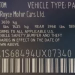 Rolls-Royce Phantom Japanese Specs 2004 Model Year White Color - Thumbnail 14