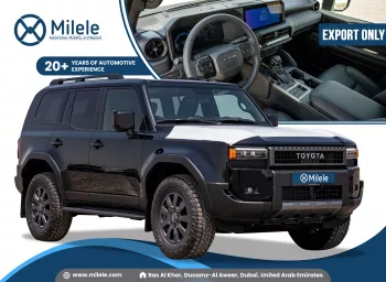 TOYOTA PRADO 250 WX 2.8L DIESEL NEW SHAPE 2024 MODEL YEAR BLACK COLOR