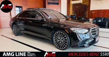 MERCEDES BENZ S580 AMG LINE 2021 MODEL YEAR BLACK COLOR