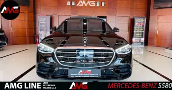 MERCEDES BENZ S580 AMG LINE 2021 MODEL YEAR BLACK COLOR