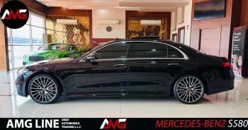 MERCEDES BENZ S580 AMG LINE 2021 MODEL YEAR BLACK COLOR