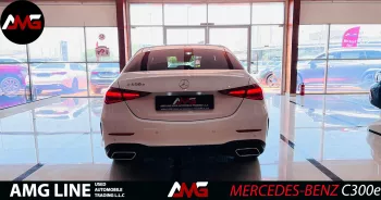 Mercedes-Benz C Class C300e 2023 Model Year White Color