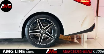 Mercedes-Benz C Class C300e 2023 Model Year White Color
