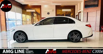 Mercedes-Benz C Class C300e 2023 Model Year White Color