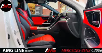 Mercedes-Benz C Class C300e 2023 Model Year White Color