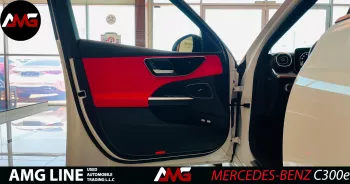 Mercedes-Benz C Class C300e 2023 Model Year White Color